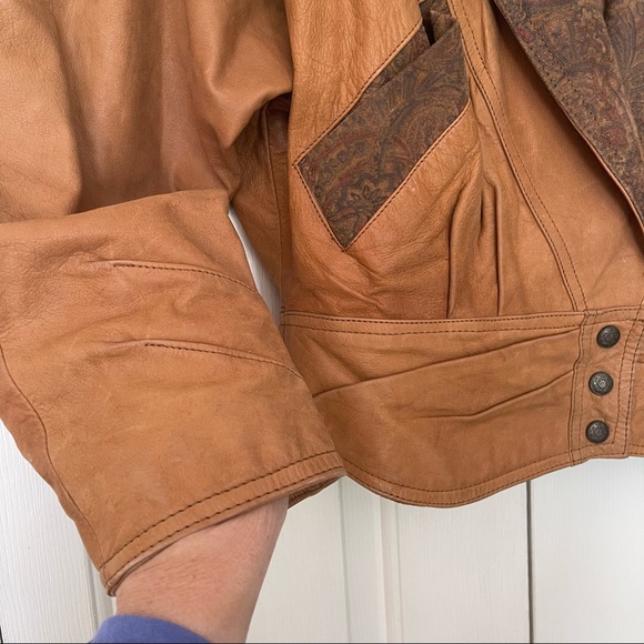 Vintage Winlet Authentic Leather Bomber Jacket - Picture 6 of 14